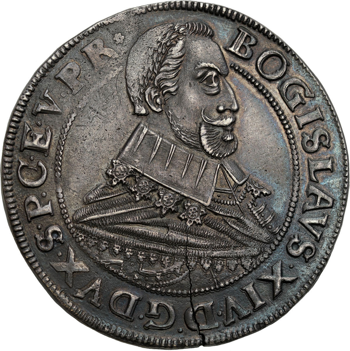 Pomorze. Bogusław XIV (1625-1637). Talar 1637, Szczecin – PIĘKNY - RZADKOŚĆ R7